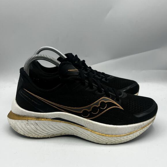 Saucony Endorphin Speed 3 Womens Size 7.5 Black White Running Shoes S10756-10 - Picture 1 of 13
